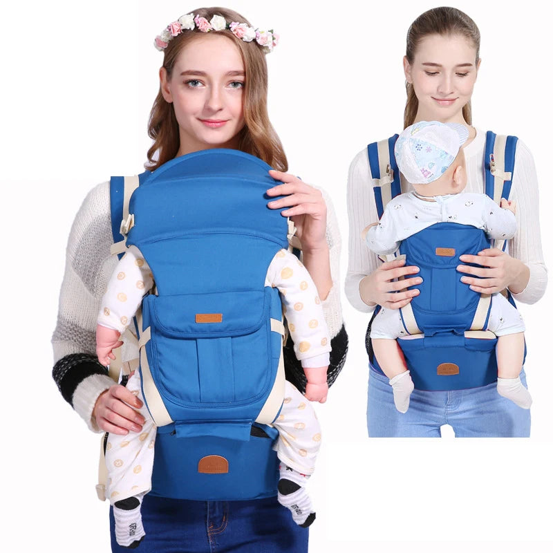 Ergonomic Baby Carrier Backpack – Newborn to Toddler Hipseat, Front-Facing, and Kangaroo Wrap Sling