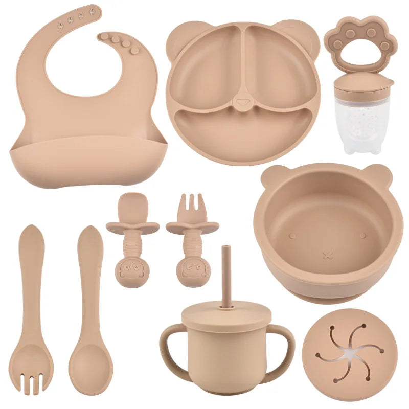Silicone Baby Feeding Set | Baby Utensils