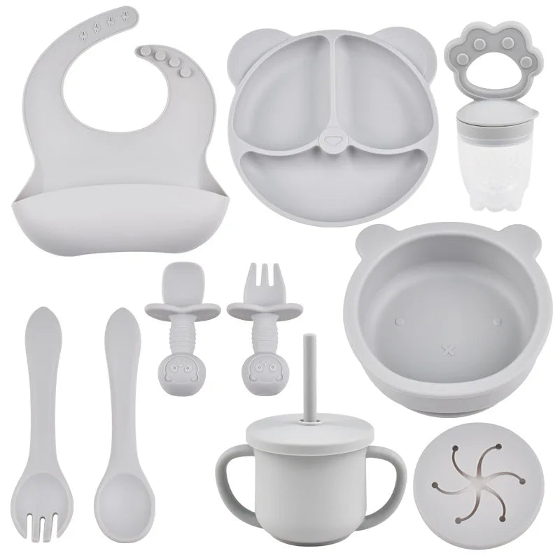 Silicone Baby Feeding Set | Baby Utensils