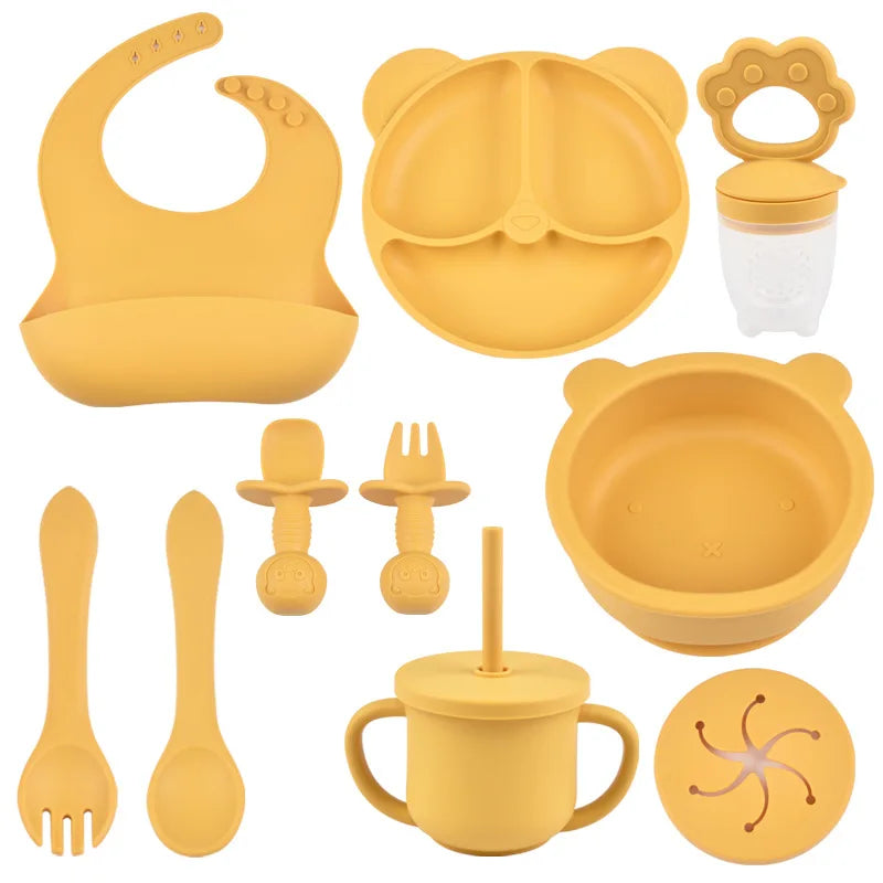 Silicone Baby Feeding Set | Baby Utensils