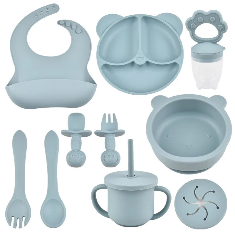 Silicone Baby Feeding Set | Baby Utensils