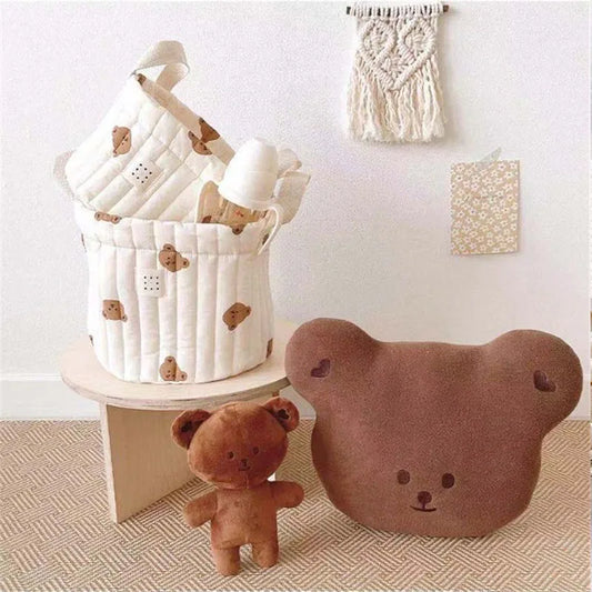 Bear Embroidery Nursery Storage Set