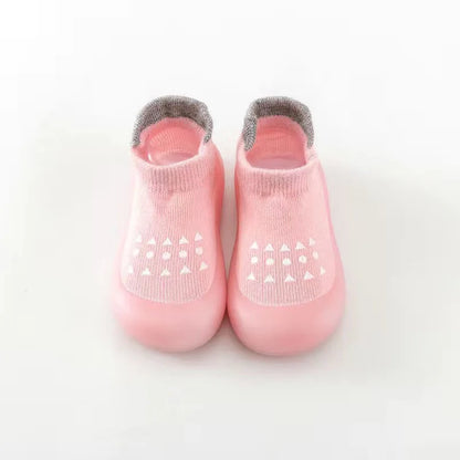 Combed Cotton Non-Slip Baby Floor Socks – Breathable Walking Shoes