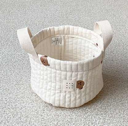 Bear Embroidery Nursery Storage Set