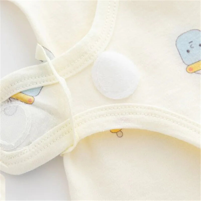 Cotton Print Newborn Romper – Long-Sleeve Jumpsuit