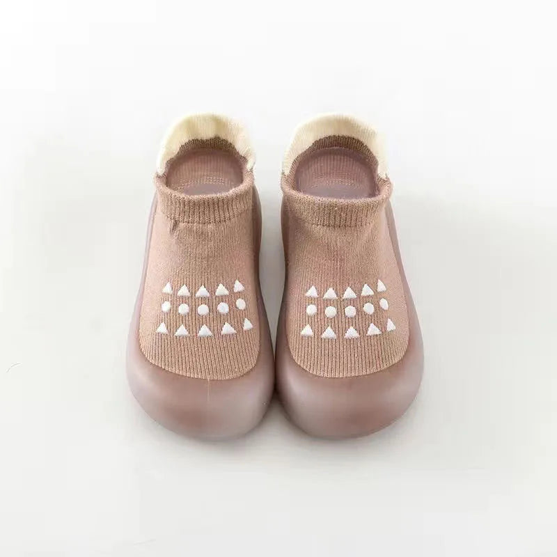 Combed Cotton Non-Slip Baby Floor Socks – Breathable Walking Shoes