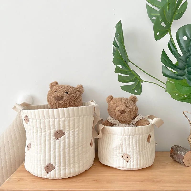 Bear Embroidery Nursery Storage Set - Bundles