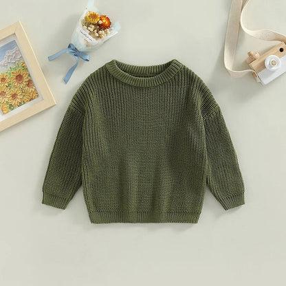 Cotton Knit Baby Sweater – Cozy Pullover for Boys & Girls - Clothing