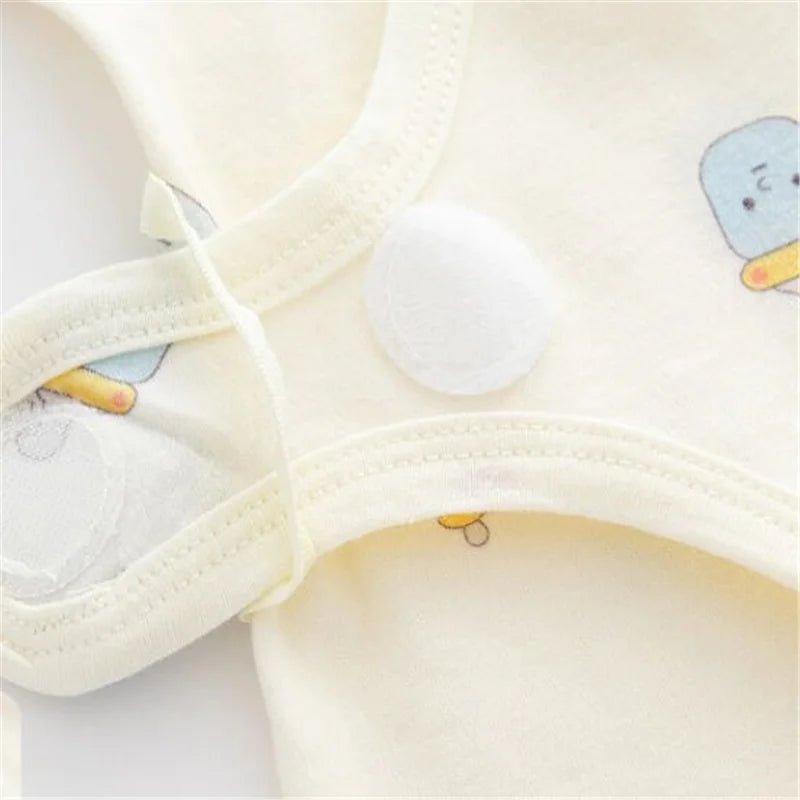 Cotton Print Newborn Romper – Soft, Long - Sleeve & Breathable - Clothing
