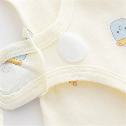 Cotton Print Newborn Romper – Soft, Long - Sleeve & Breathable - Clothing