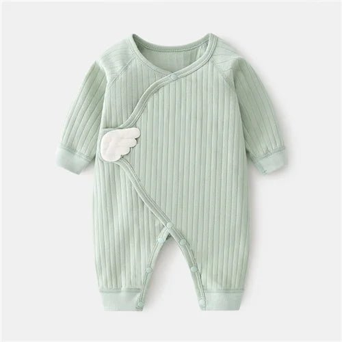 Cotton Print Newborn Romper – Soft, Long - Sleeve & Breathable - Clothing