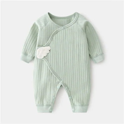 Cotton Print Newborn Romper – Soft, Long - Sleeve & Breathable - Clothing