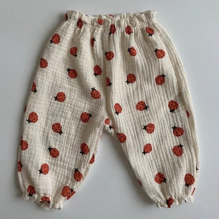 Organic Cotton Baby Pants – Soft Muslin Toddler Trousers - Clothing