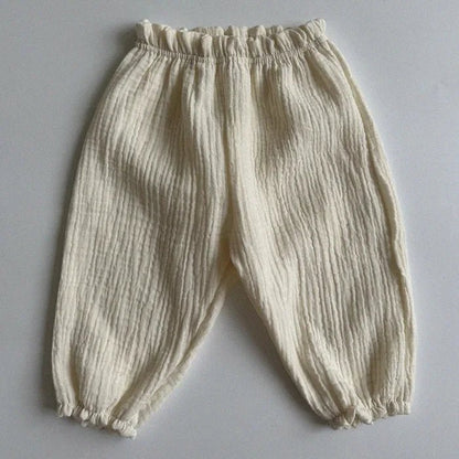 Organic Cotton Baby Pants – Soft Muslin Toddler Trousers - Clothing