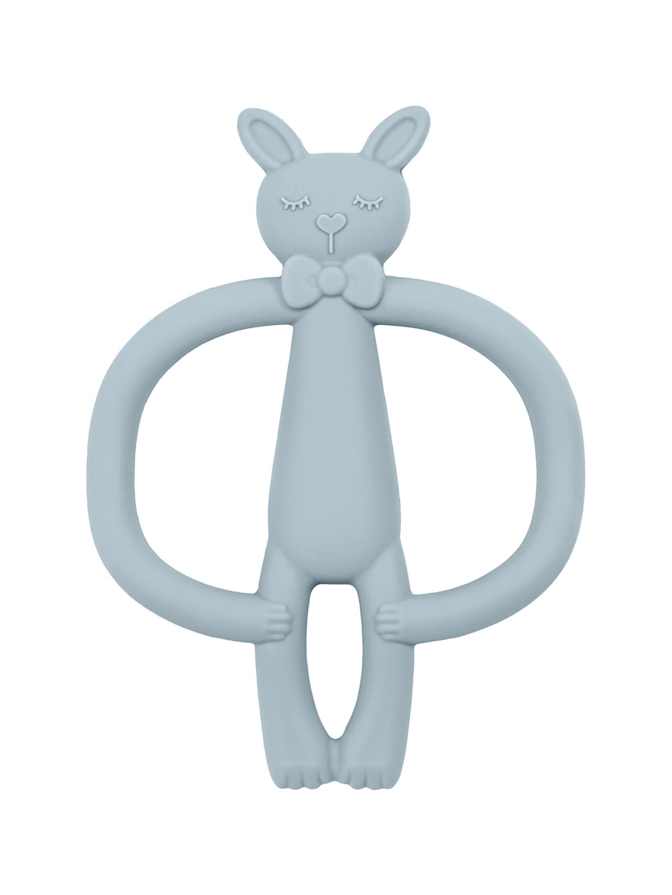 Rabbit Silicone Baby Teether – BPA - Free, Durable & Anti - Eating Hand Feature - Toys