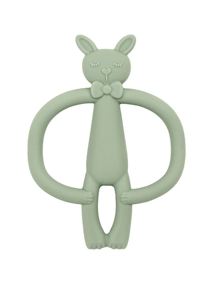 Rabbit Silicone Baby Teether – BPA - Free, Durable & Anti - Eating Hand Feature - Toys