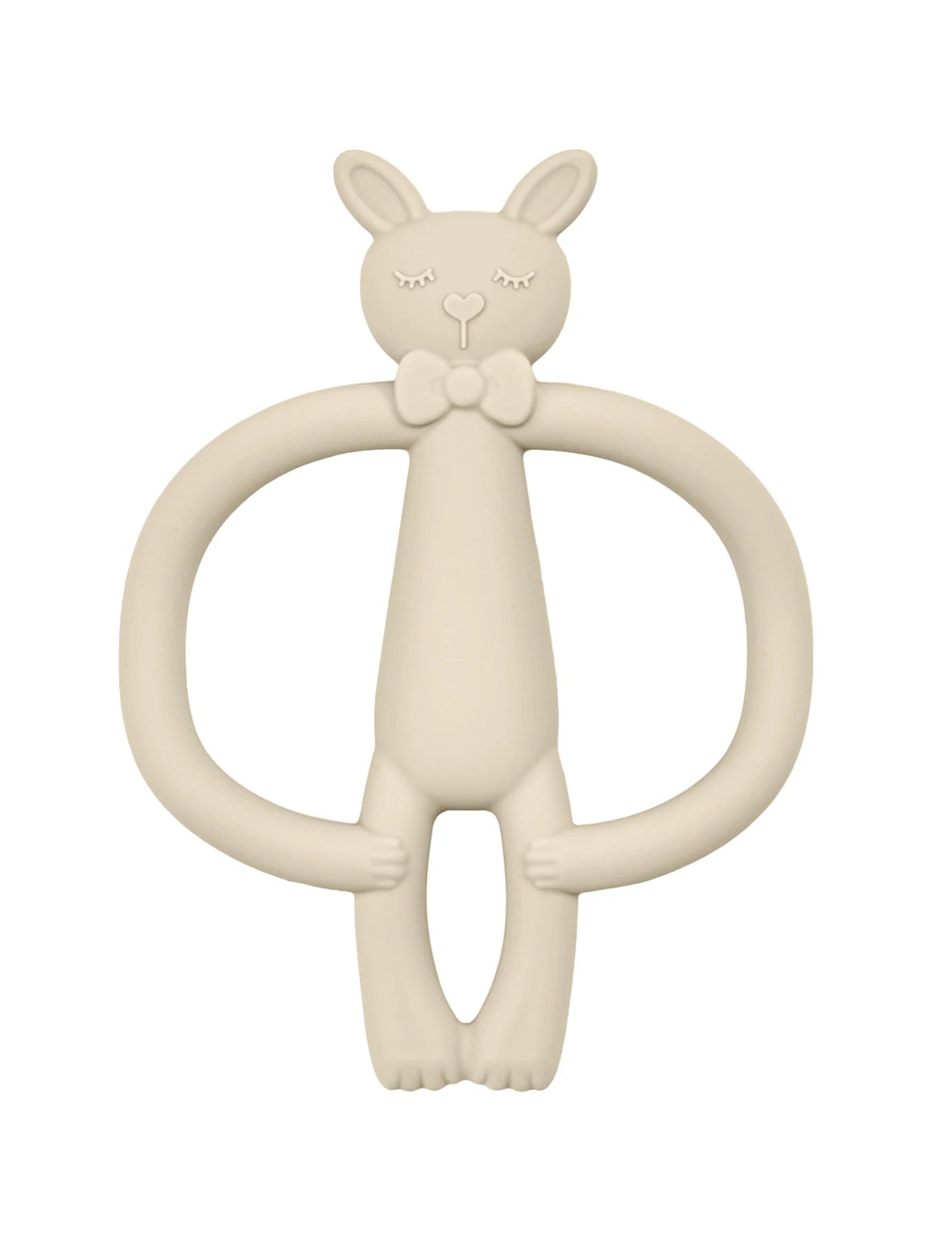 Rabbit Silicone Baby Teether – BPA - Free, Durable & Anti - Eating Hand Feature - Toys