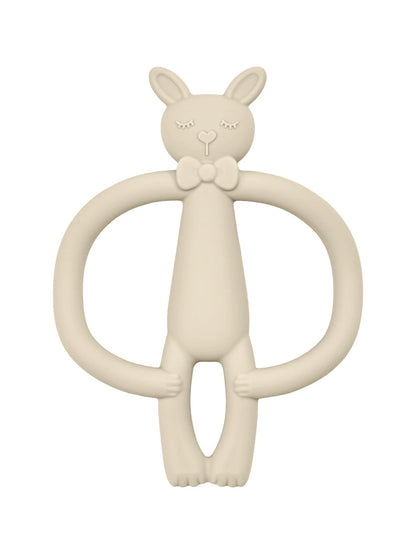 Rabbit Silicone Baby Teether – BPA - Free, Durable & Anti - Eating Hand Feature - Toys