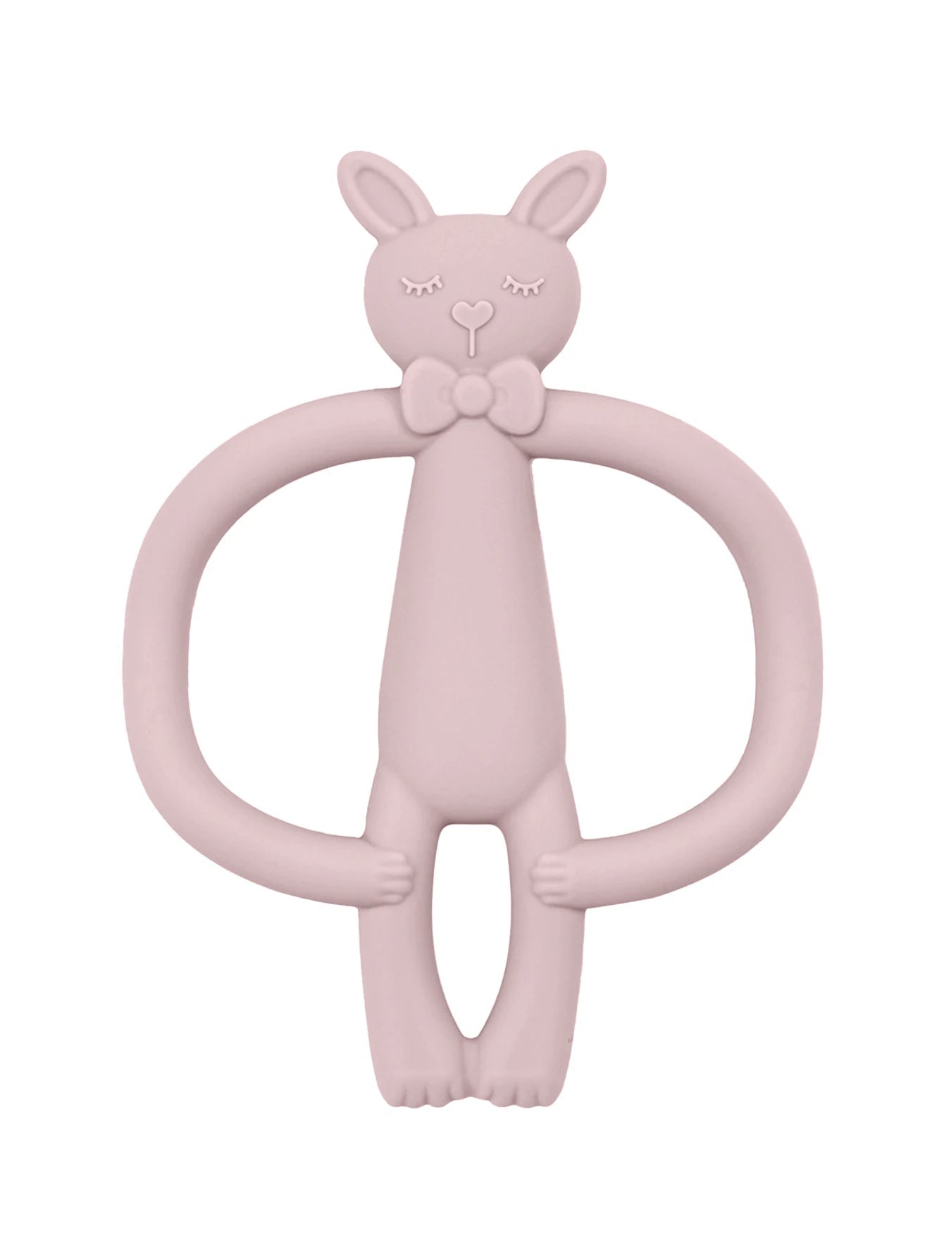 Rabbit Silicone Baby Teether – BPA - Free, Durable & Anti - Eating Hand Feature - Toys