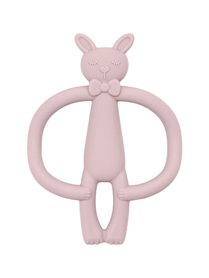 Rabbit Silicone Baby Teether – BPA - Free, Durable & Anti - Eating Hand Feature - Toys
