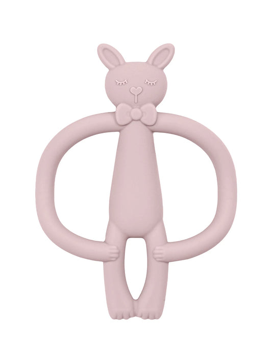 Rabbit Silicone Baby Teether – BPA - Free, Durable & Anti - Eating Hand Feature - Toys